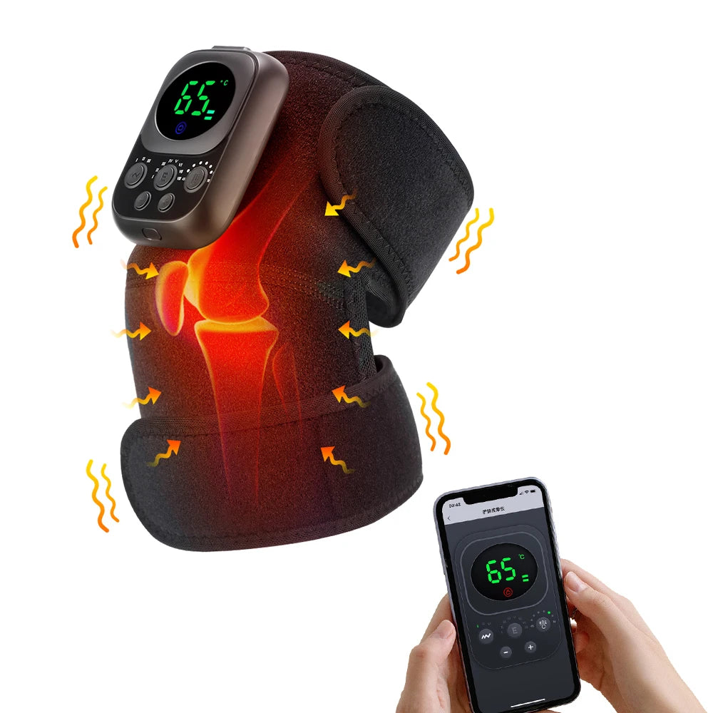 Wireless Shoulder & Knee Massager – Heating & Vibration Therapy