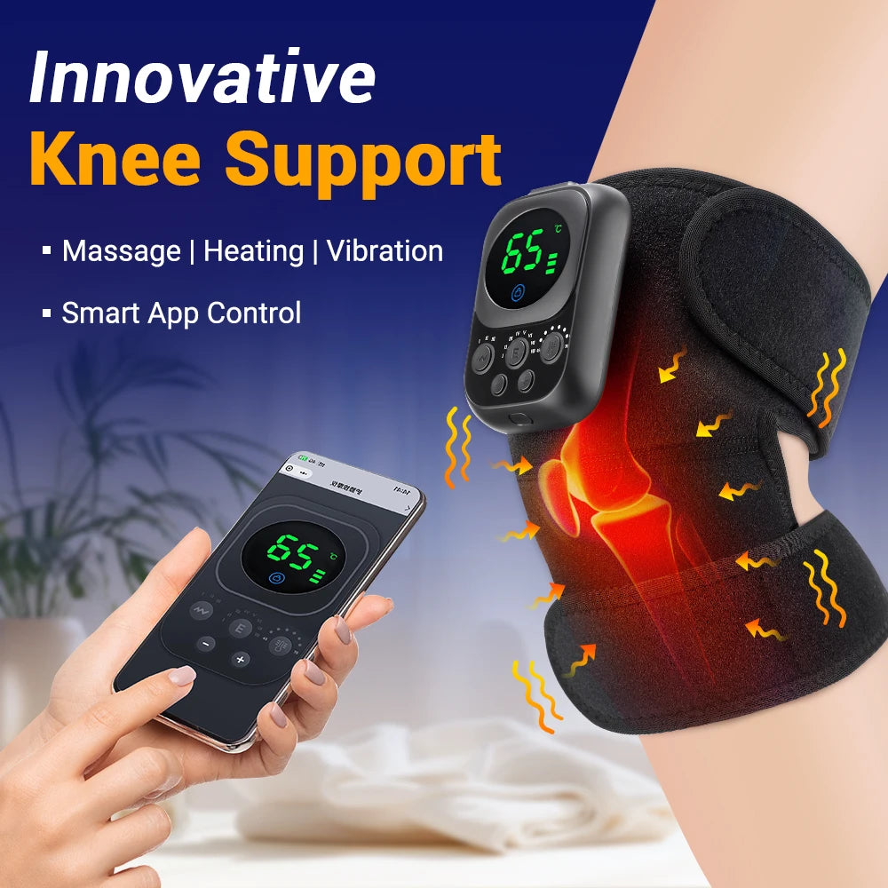 Wireless Shoulder & Knee Massager – Heating & Vibration Therapy