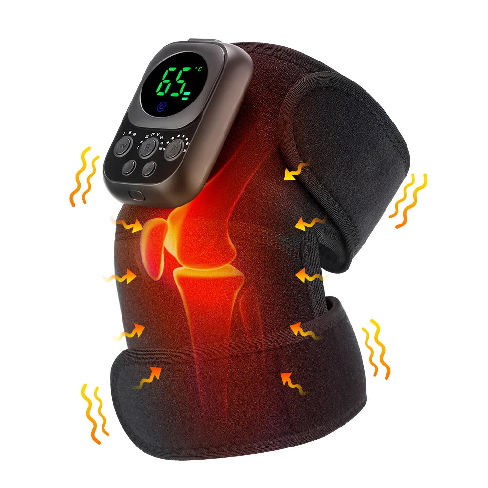 Wireless Shoulder & Knee Massager – Heating & Vibration Therapy