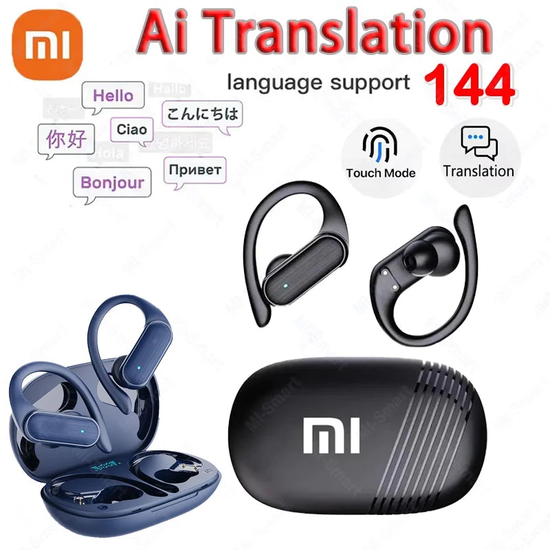 AI Wireless Headphones – Real-Time Language Translation & ENC Call Headset