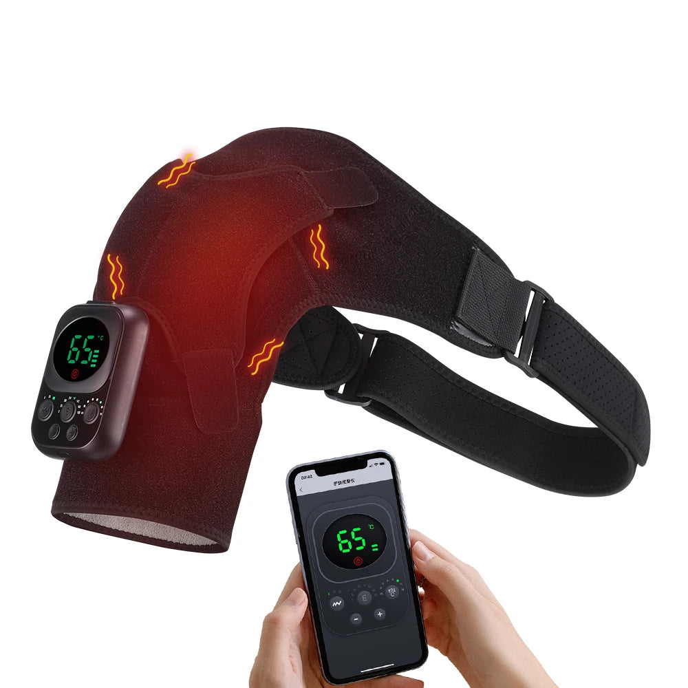 Wireless Shoulder & Knee Massager – Heating & Vibration Therapy